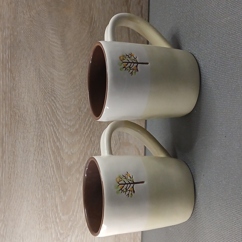 2009 Starbucks Tree of Life Mugs set of Two